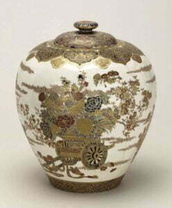 A Satsuma jar and cover, Meiji Period, 30.5cm high. British Museum. Photograph © British Museum.