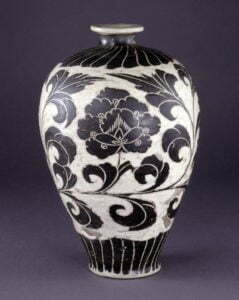 Cizhou meiping vase, Northern Song Dynasty, 29cm high. British Museum, Mrs Walter Sedgwick Bequest, 1968.